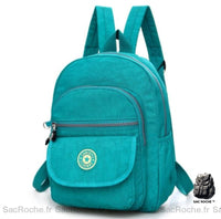 Mini sac à dos femme étanche couleur unie - Vert - Sac à dos Sac à main