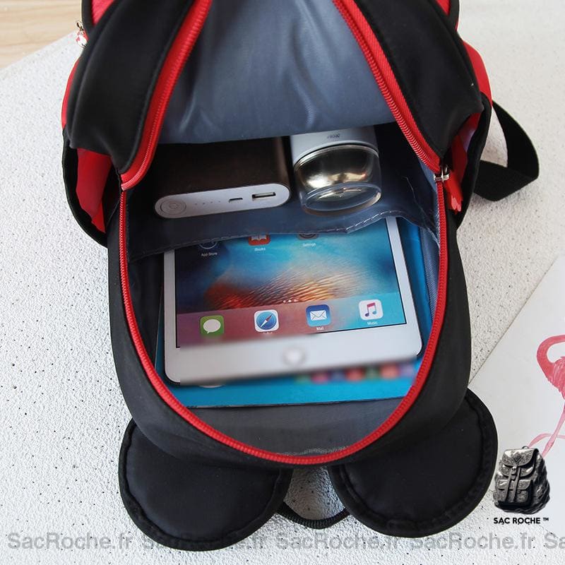 Mini Sac À Dos Minnie Rouge Noir Sac Enfant