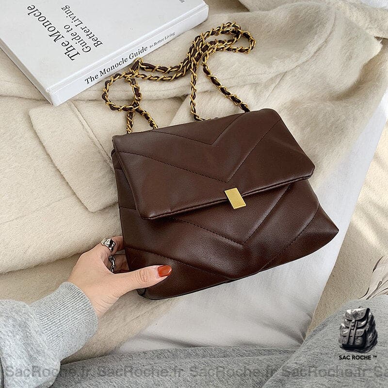 Mini Sac Bandoulière Femme Café Sac À Main Femme