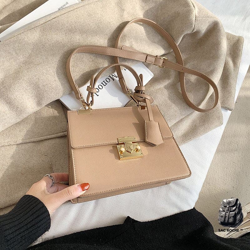 Mini Sac Bandoulière Femme En Vogue Beige Sac À Main Femme