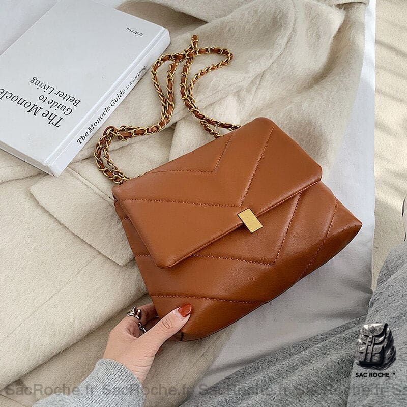 Mini Sac Bandoulière Femme Marron Sac À Main Femme