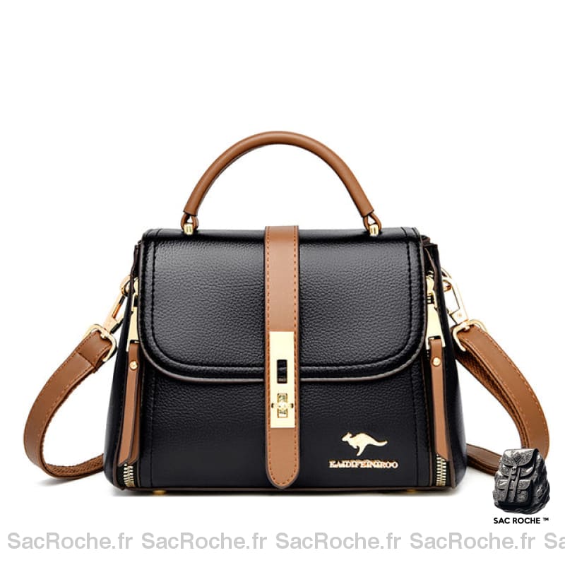 Petit Sac À Main Femme Rigide - Format Rabat Noir Sac Main Femme