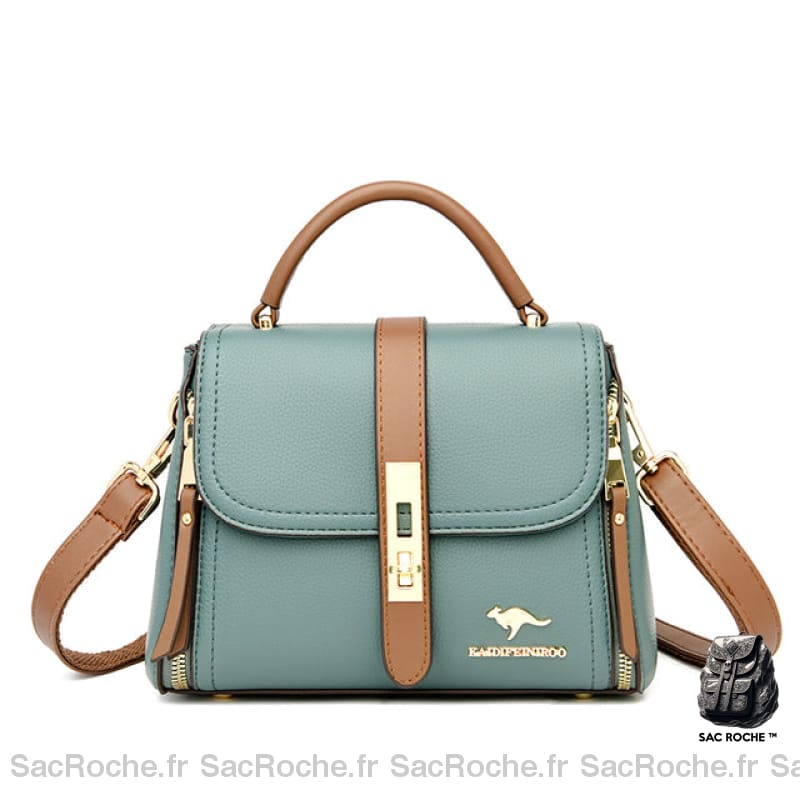Petit Sac À Main Femme Rigide - Format Rabat Vert Sac Main Femme
