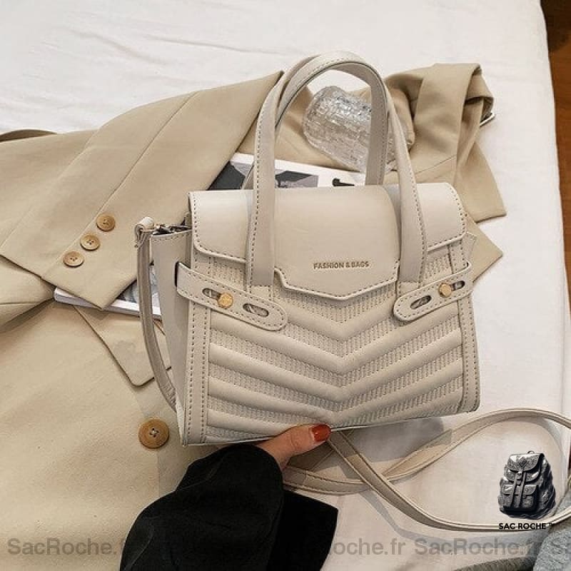 Petit Sac Bandoulière Femme Tendance Blanc À Main