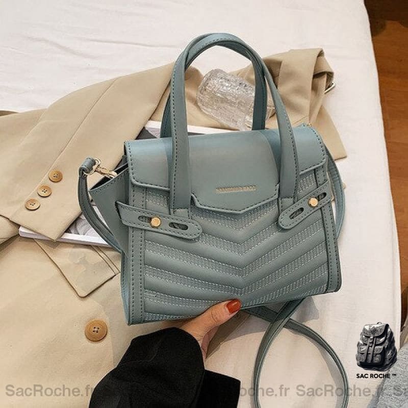 Petit Sac Bandoulière Femme Tendance Bleu À Main