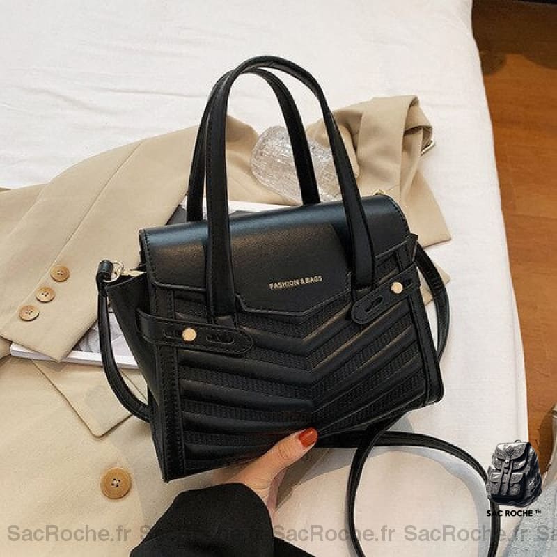 Petit Sac Bandoulière Femme Tendance Noir À Main