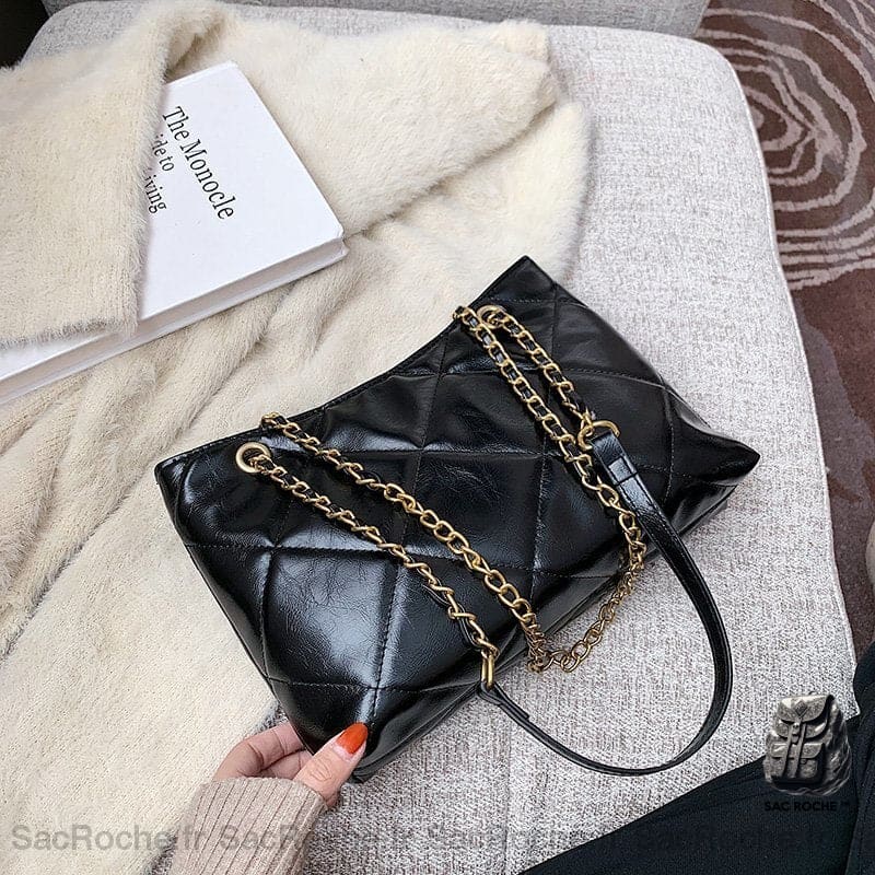 Petit Sac Bandoulière Femme Tendance Noir Sac À Main Femme