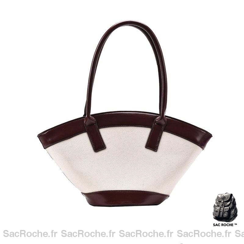 Petit Sac Beige Main Rouge Vin Sac À Main Femme