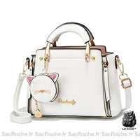Petit sac cuir chat - mignon et pratique - Sac Roche ™