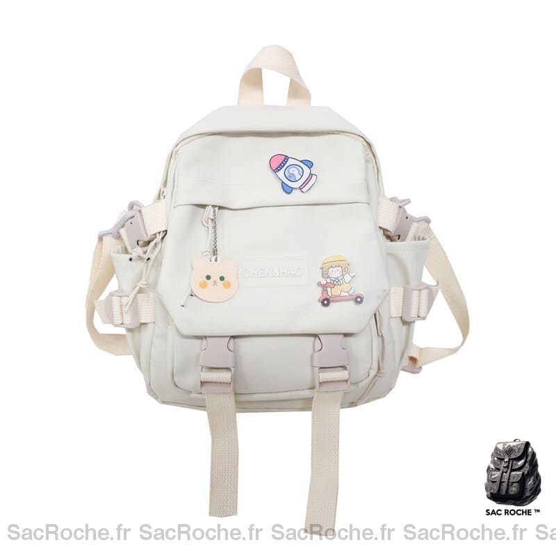 Petit Sac Dos Femme Toile Blanc Sac À Dos Femme