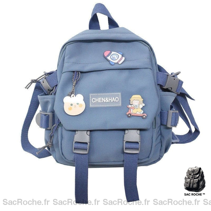 Petit Sac Dos Femme Toile Bleu Sac À Dos Femme