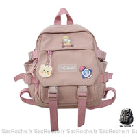 Petit sac dos femme toile - modèle Rose - Sac Roche ™