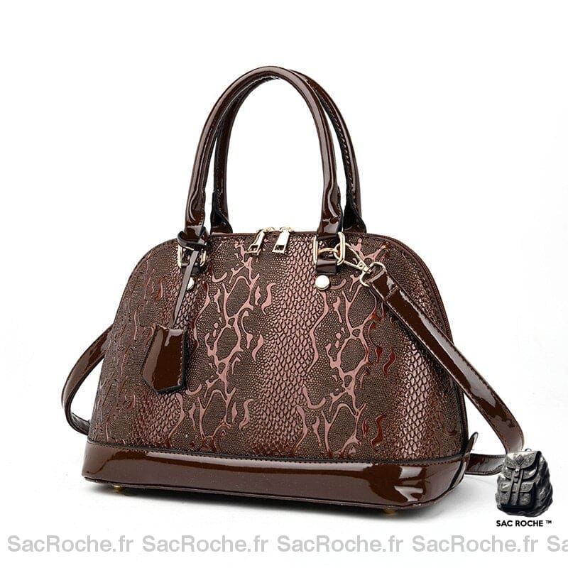 Petit Sac Main Léger Marron À