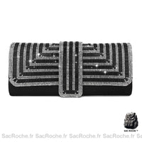 Pochette Brillante Femme - modèle Noir - Sac Roche ™