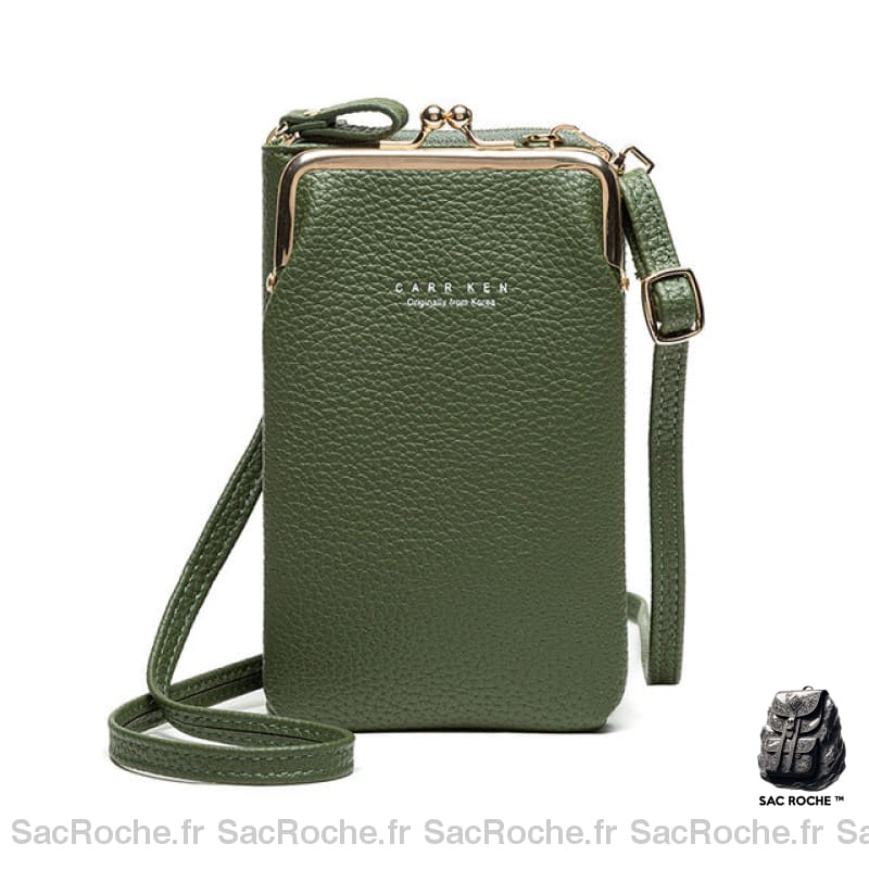 Pochette Femme Luxe - Grand Portefeuille Vert Pochette Femme