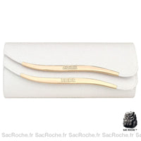 Pochette femme soirée chic - modèle Blanc - Sac Roche ™