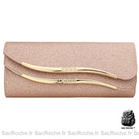 Pochette femme soirée chic - modèle Rose - Sac Roche ™