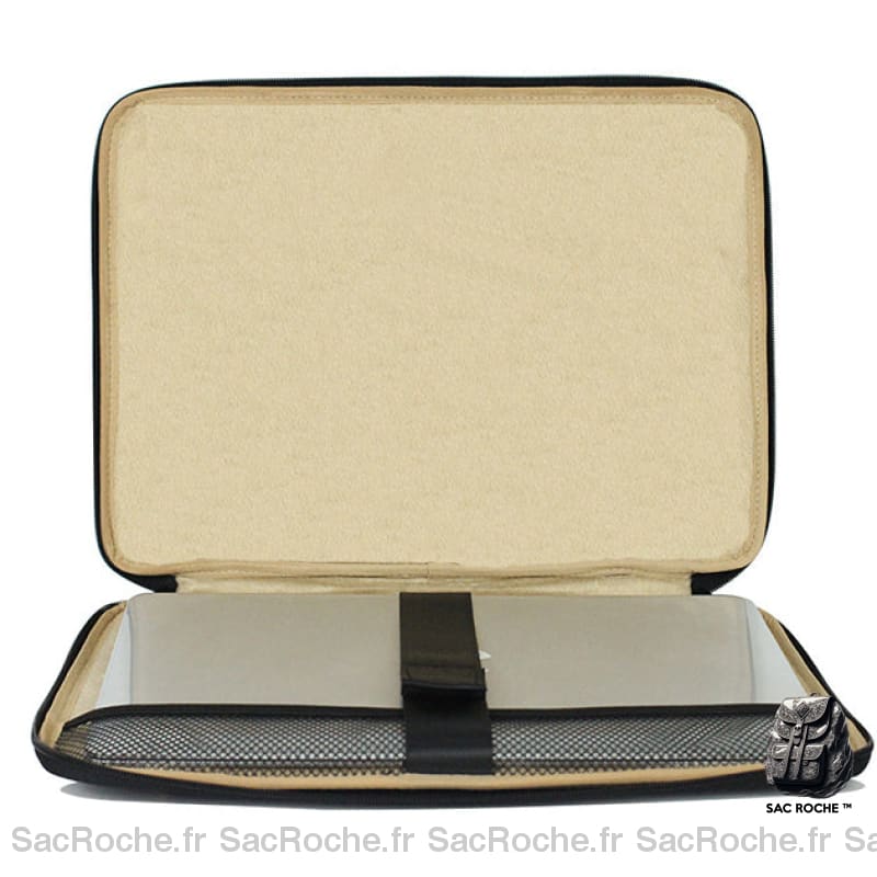 Pochette Hydrofuge Ordinateur Simili Cuir Noir Sacoches