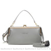 Pochette Luxe Femme Multifonctions Porte Monnaie Gris Pochette Femme