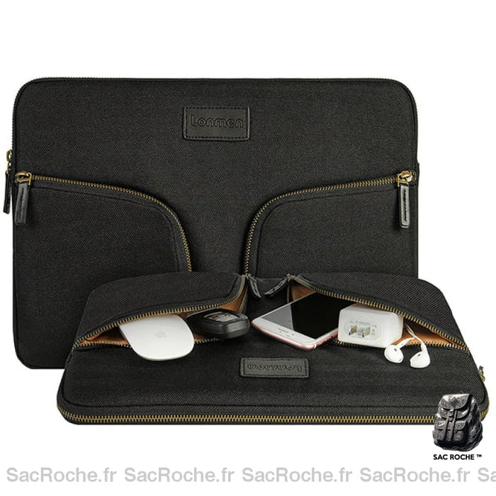 Pochette Ordinateur 13-15 Noir/Gris - Protection & Style Noir / 13 Pouces Sacoches Ordinateur