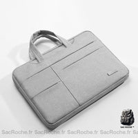 Pochette Ordinateur Multi-Poches 13-15 Pouces Gris Clair / 13 Sacoches