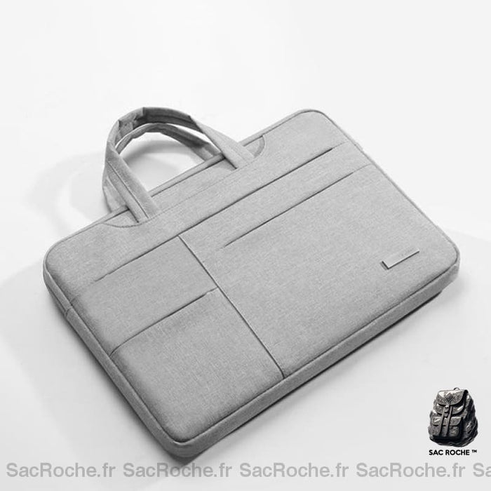 Pochette Ordinateur Multi-Poches 13-15 Pouces Gris Clair / 13 Sacoches