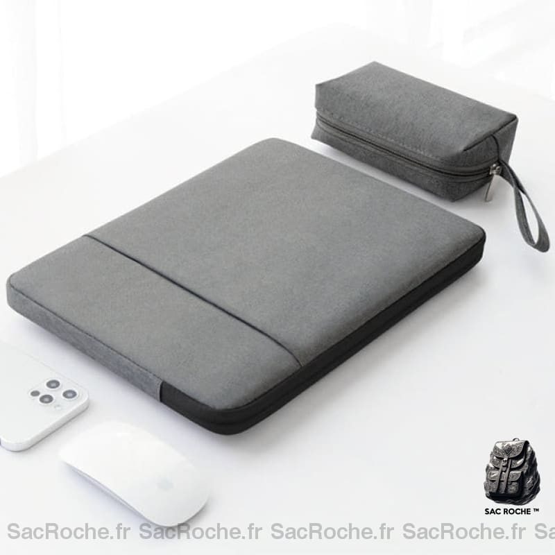 Pochette Ordinateur Rembourrée - 13 À 15 Pouces Gris Foncé / Sacoches Ordinateur