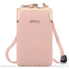 Pochette Portefeuille Simili Cuir Élégante Rose Pochette Femme