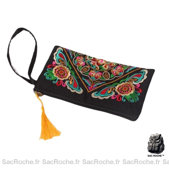 Pochette Tissu Élégante Sac Fleurs Coloré Pochette Femme
