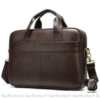 Porte-Documents Cuir 15 - Marron/Noir Marron Sacoches Ordinateur