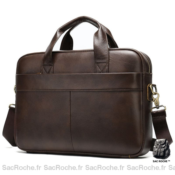 Porte-Documents Cuir 15 - Marron/Noir Marron Sacoches Ordinateur