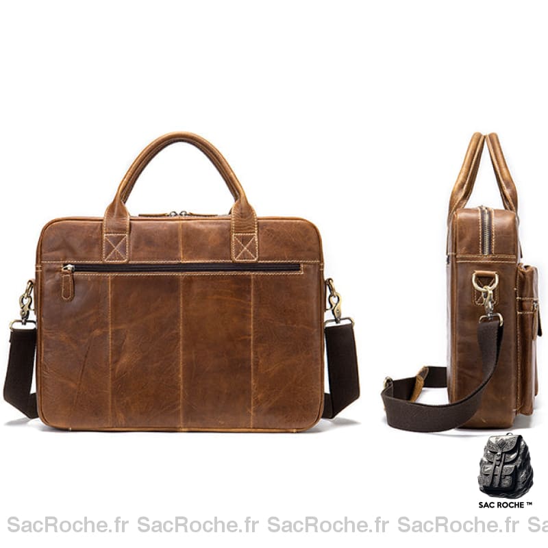 Porte-Documents En Cuir 15 Rétro - Ordinateur Sacoches Ordinateur