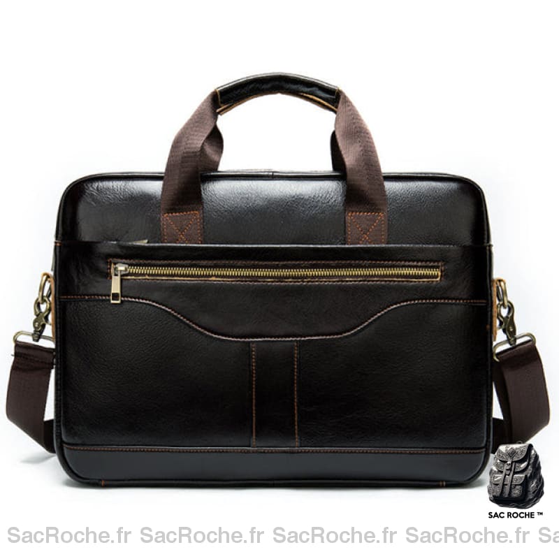 Porte-Documents Vintage Cuir 15 Marron Foncé Sacoches Ordinateur