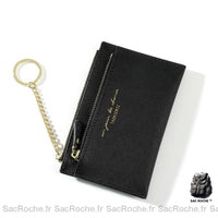 Porte-monnaie cuir femme, cartes incluses - modèle Noir - Sac Roche ™