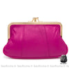 Porte Monnaie Femme Cuir Véritable Luxe Fuchsia Portefeuille