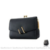 Porte Monnaie Femme Luxe Cuir Noir Portefeuille