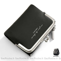 Portefeuille Cuir Femme Avec Porte-Monnaie Noir Portefeuille Femme