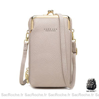 Portefeuille femme 2 en 1 - modèle Gris - Sac Roche ™