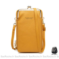 Portefeuille femme 2 en 1 - modèle Jaune - Sac Roche ™