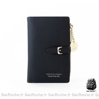 Portefeuille Femme 2 Volets - Grande taille - modèle Noir - Sac Roche ™