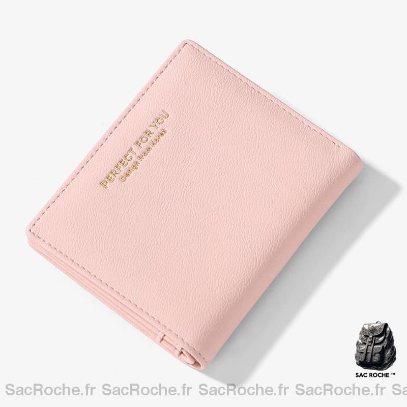 Portefeuille Femme Compact Et Petit Rose Portefeuille Femme
