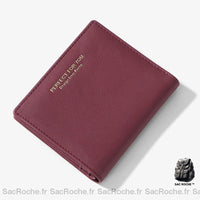 Portefeuille Femme Compact et Petit - modèle Rouge - Sac Roche ™