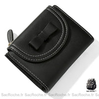 Portefeuille Femme Cuir Rouge Trendy - modèle Noir - Sac Roche ™