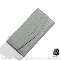 Portefeuille femme élégant et spacieux - modèle Gris - Sac Roche ™