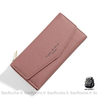 Portefeuille femme élégant et spacieux - modèle Rose foncé - Sac Roche ™