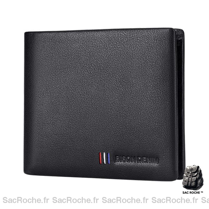 Portefeuille Homme Cuir Véritable Rfid Noir Portefeuilles