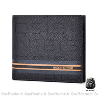 Portefeuille Homme Simili Cuir Noir - Protection RFID - Sac Roche ™