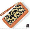 Portefeuille Vintage Imprimé Léopard Portefeuille Femme