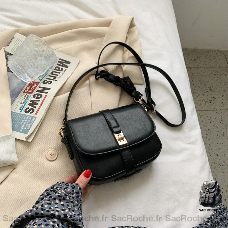 Sac À Bandoulière Mode Petite Taille Noir Sac Main Femme