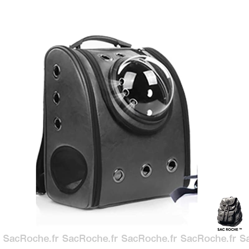 Sac à bulle de voyage vintage pour animaux de compagnie - Noir - Chat Chien